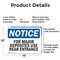 Signmission For Major Deposits Use Rear Entrance OSHA Notice Sign, Aluminum, 14in W x 10in L, 2PK OS-2PACK-NS-A-1014-L-12855 - alternate 5